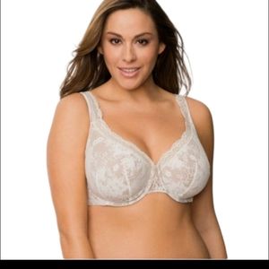 NWT ☆ CACIQUE | BOLD LACE | FULL COVERAGE BRA | 38C